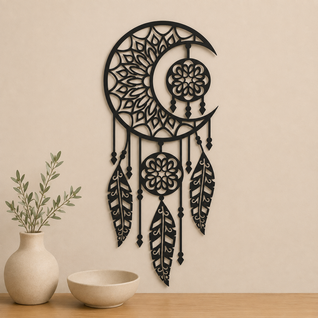 Настінне панно «Moon Dreamcatcher»